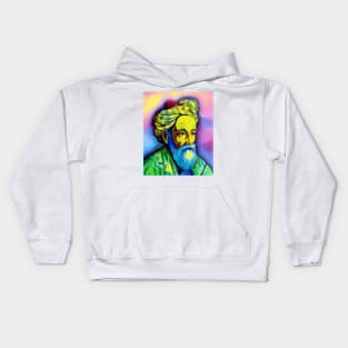 Omar Khayyam Colourful Portrait | Omar Khayyam Artwork 6 Kids Hoodie